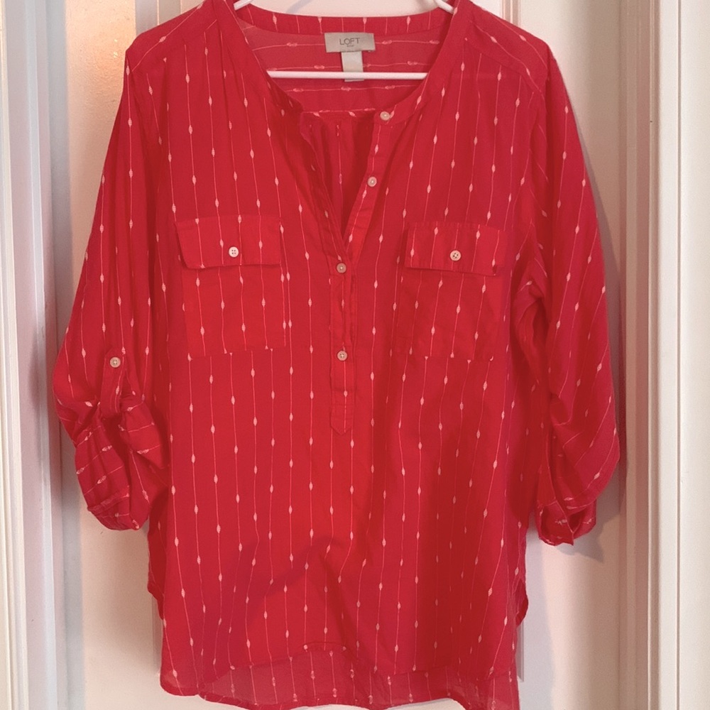 Coral colored Loft Top